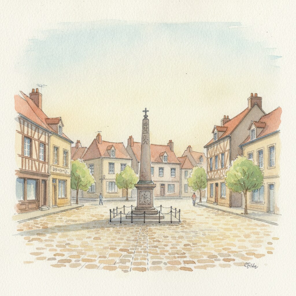 Saint-Georges-des-Groseillers — aquarelle — France