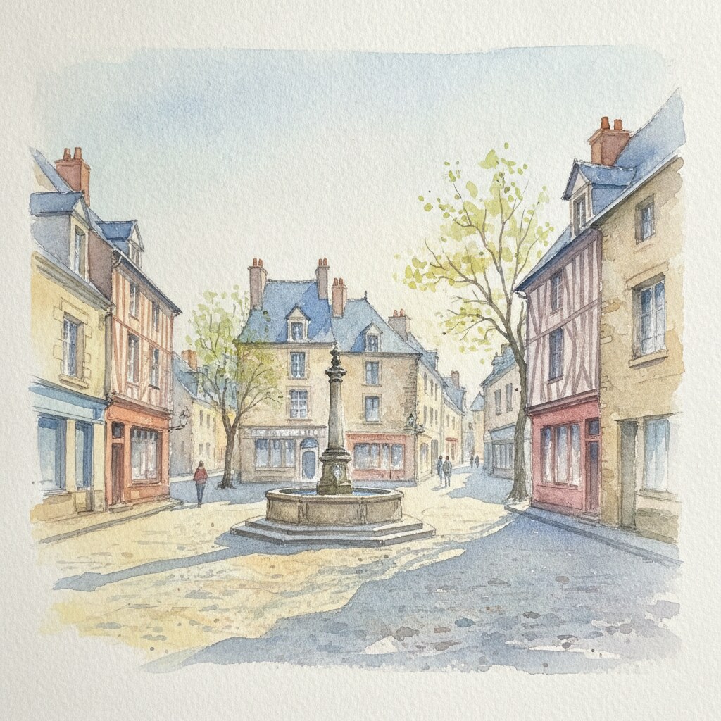 Saint-Jacques-sur-Darnétal — aquarelle — France