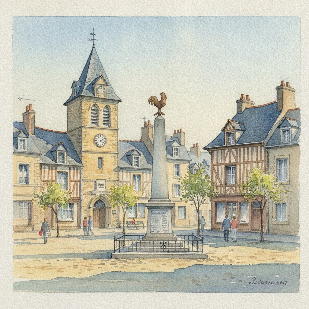 Saint-Nicolas-d'Aliermont — aquarelle — France