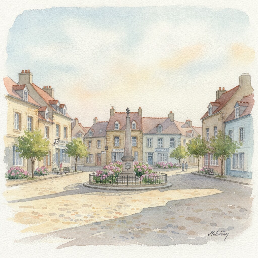 Saint-Pair-sur-Mer — aquarelle — France