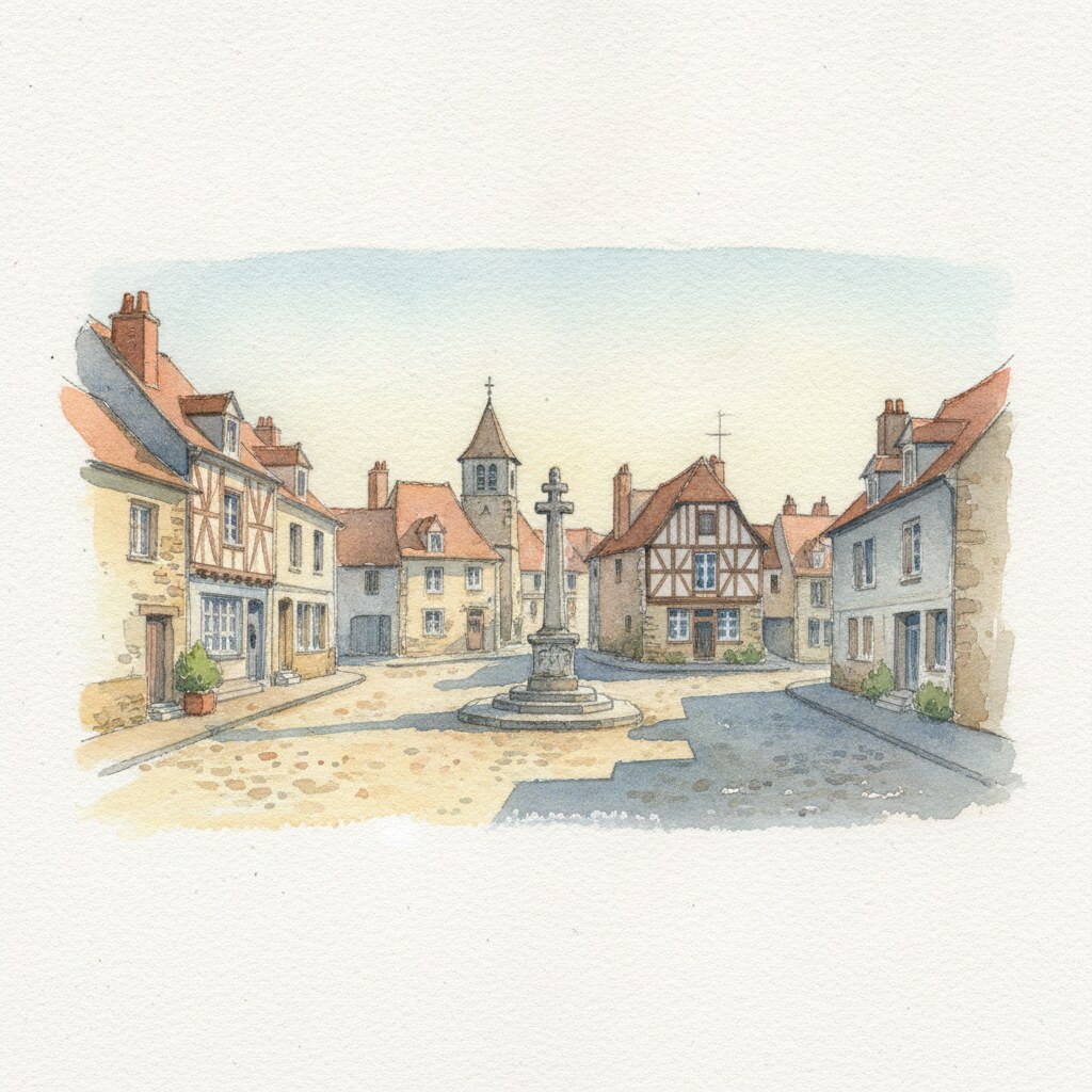 Saint-Prest — aquarelle — France