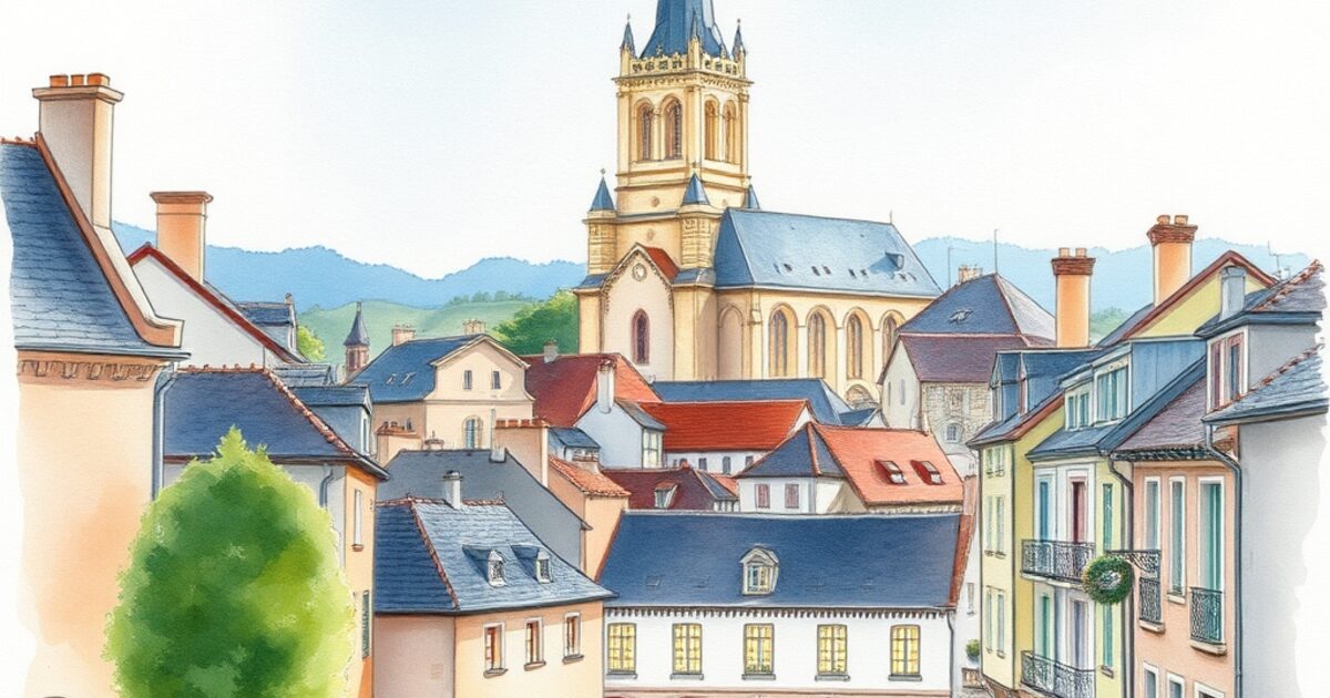 Saint-Rémy-lès-Chevreuse — aquarelle — France