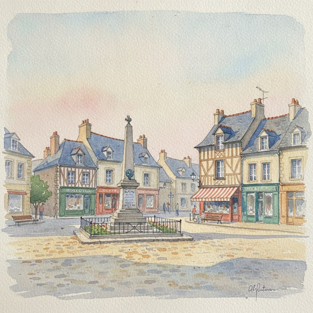 Saint-Romain-de-Colbosc — aquarelle — France