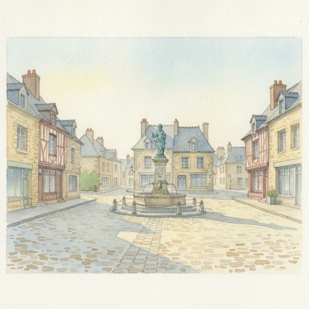 Saint-Saëns — aquarelle — France