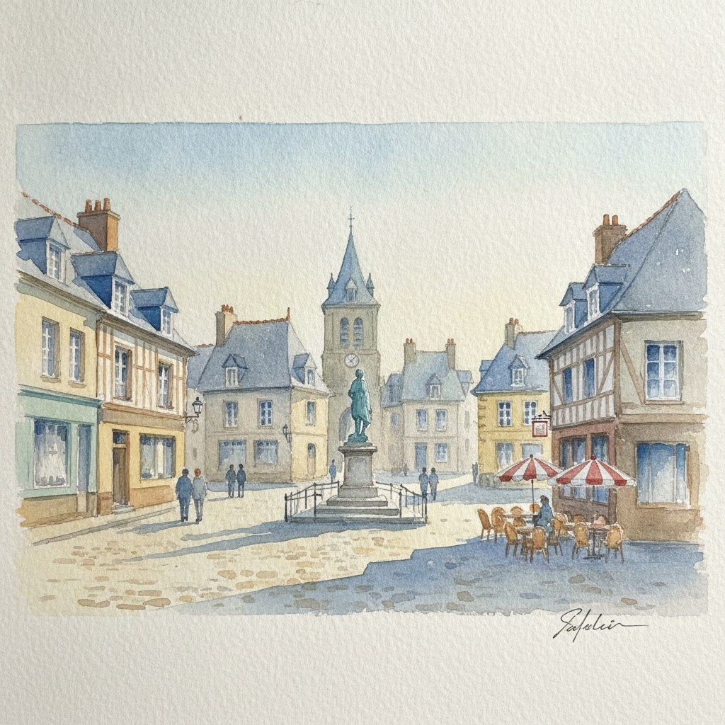 Sainte-Adresse — aquarelle — France