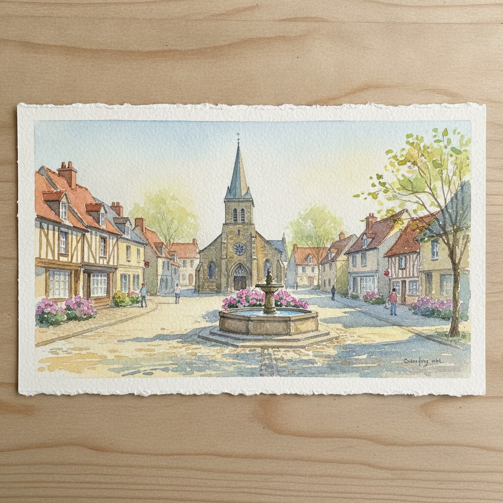 Sartilly-Baie-Bocage — aquarelle — France