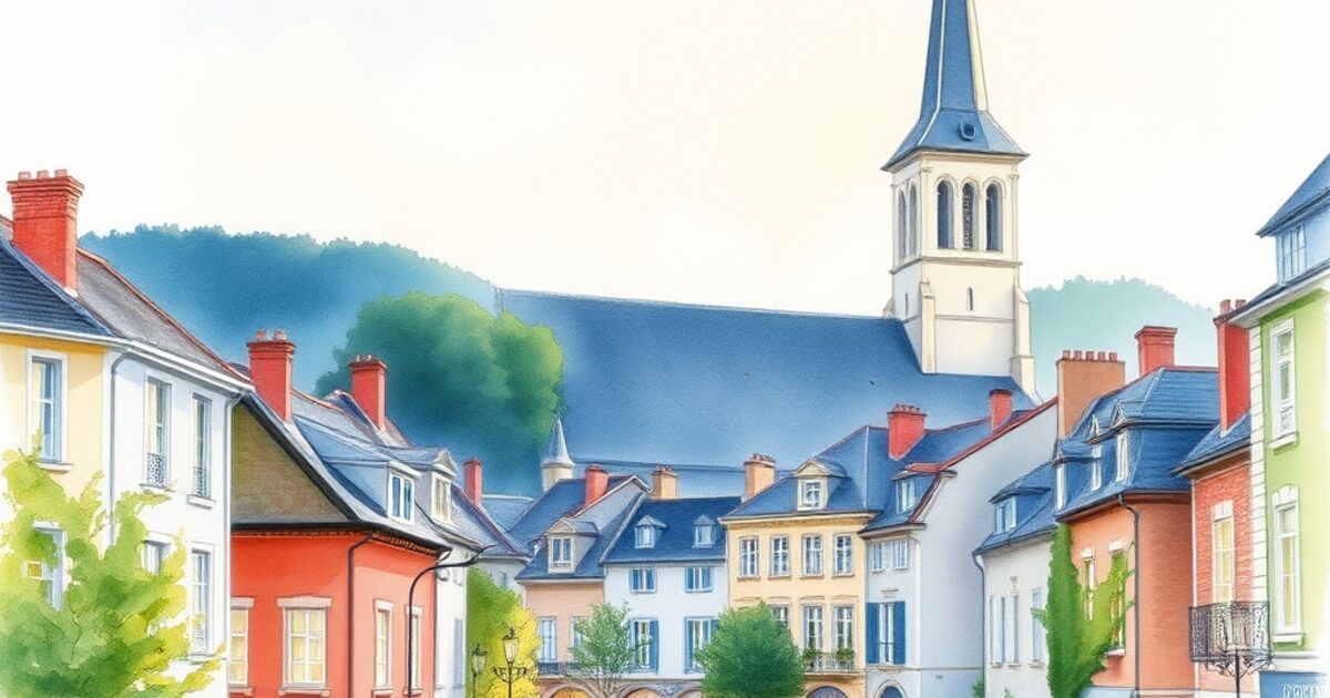 Sceaux — aquarelle — France