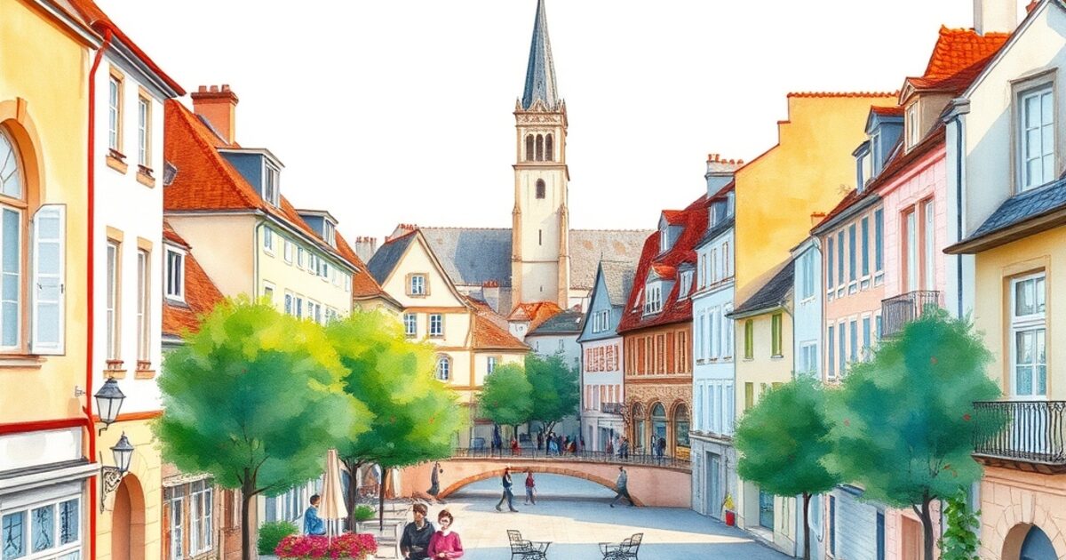 Sèvres — aquarelle — France