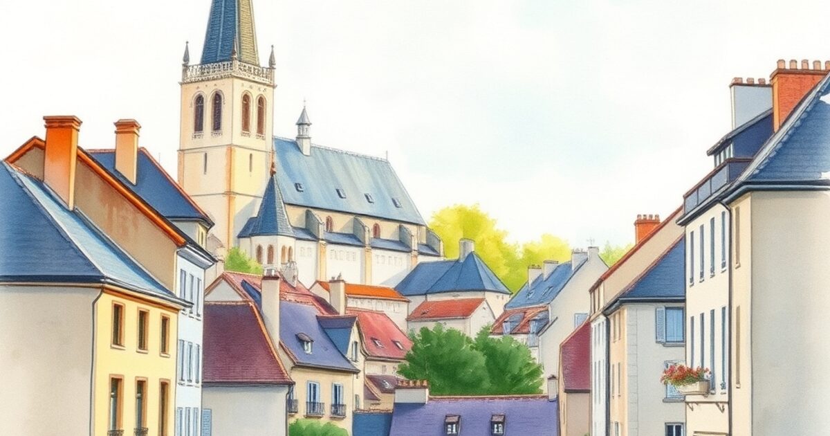 Tete — aquarelle — France