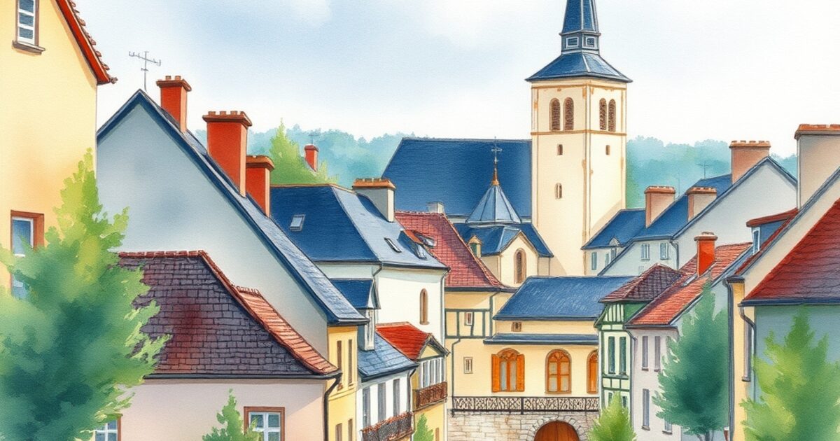 Vaucresson — aquarelle — France
