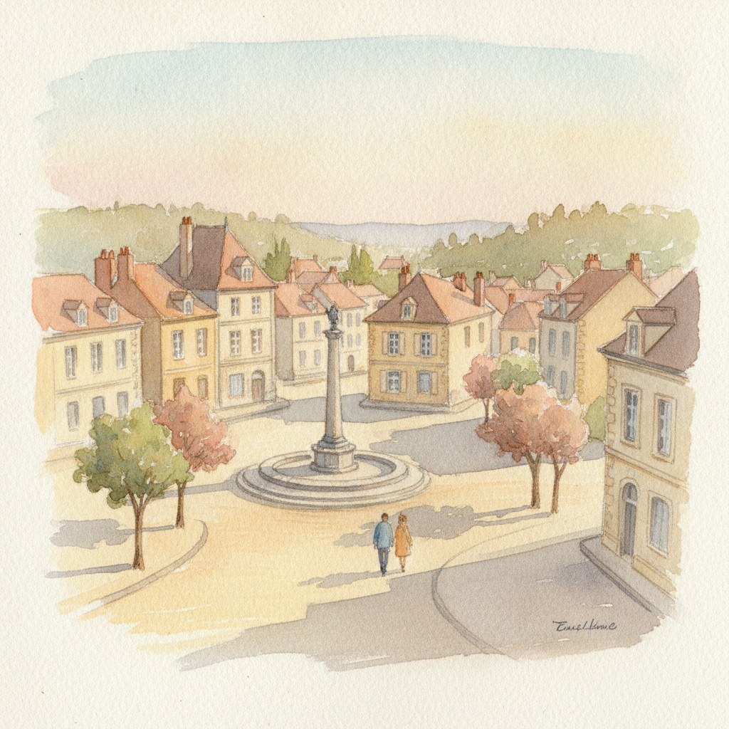 Vélizy-Villacoublay — acuarela — Francia