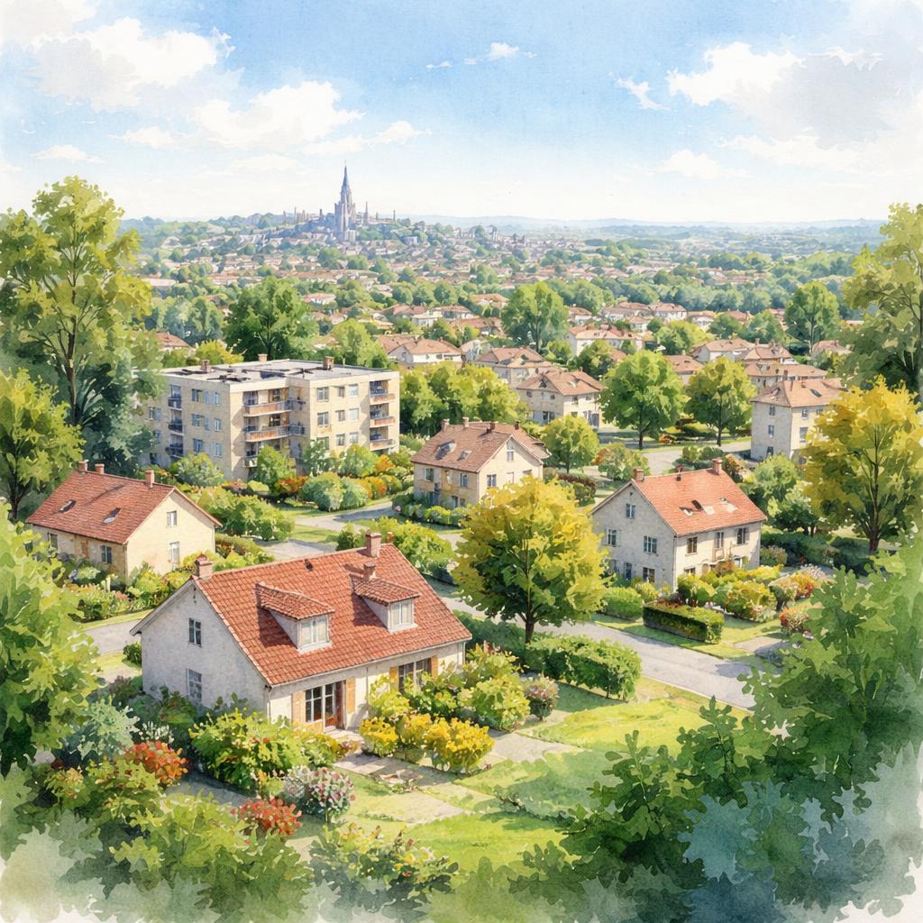 Vernouillet — acuarela — Francia