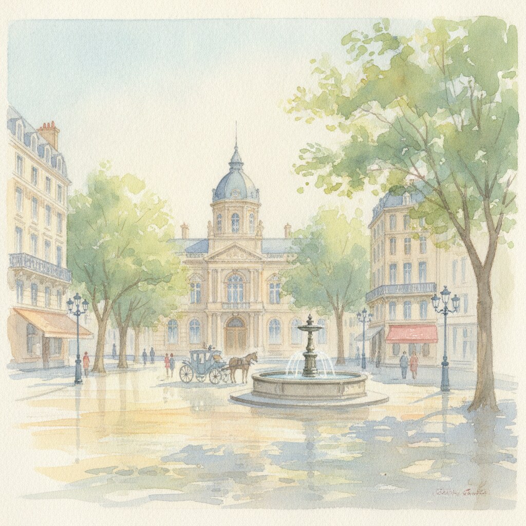 Vichy — acuarela — Francia