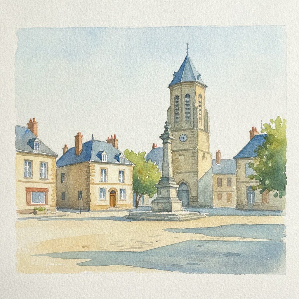 Viroflay — acuarela — Francia