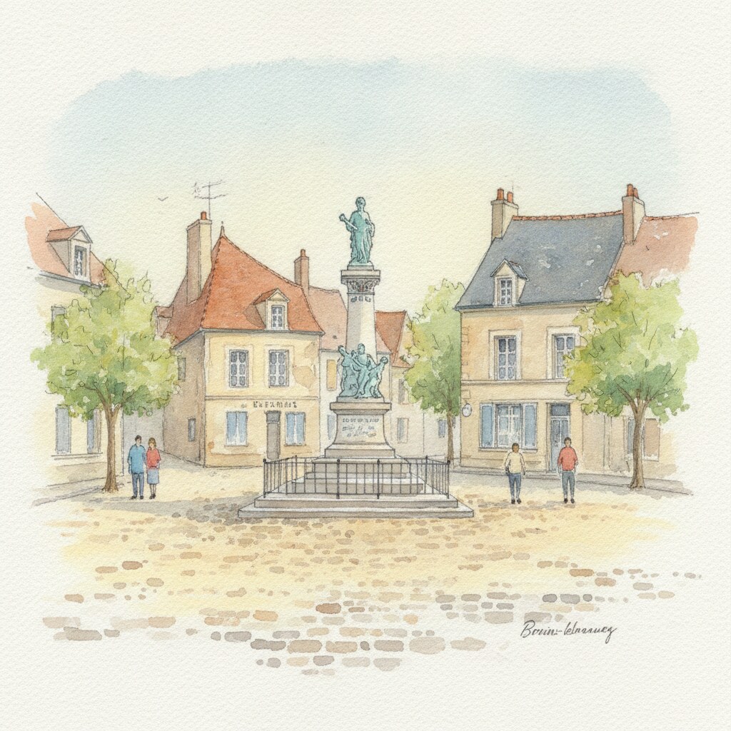 Voisins-le-Bretonneux — acuarela — Francia